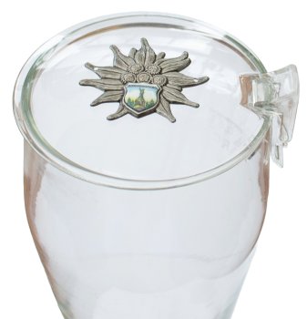 Preview: Bierglasdeckel schütze dein Bier vor Insekten, Laub, Fliegen... mit Wappen Hermannsdenkmal